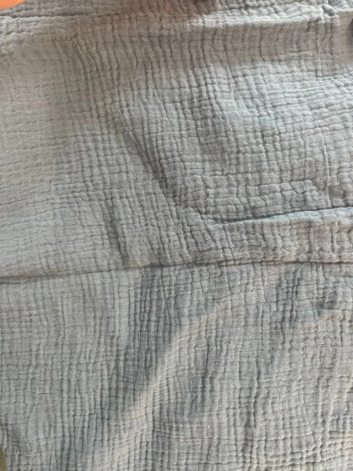 100% Organic Cotton Double Gauze Fabric – Denim