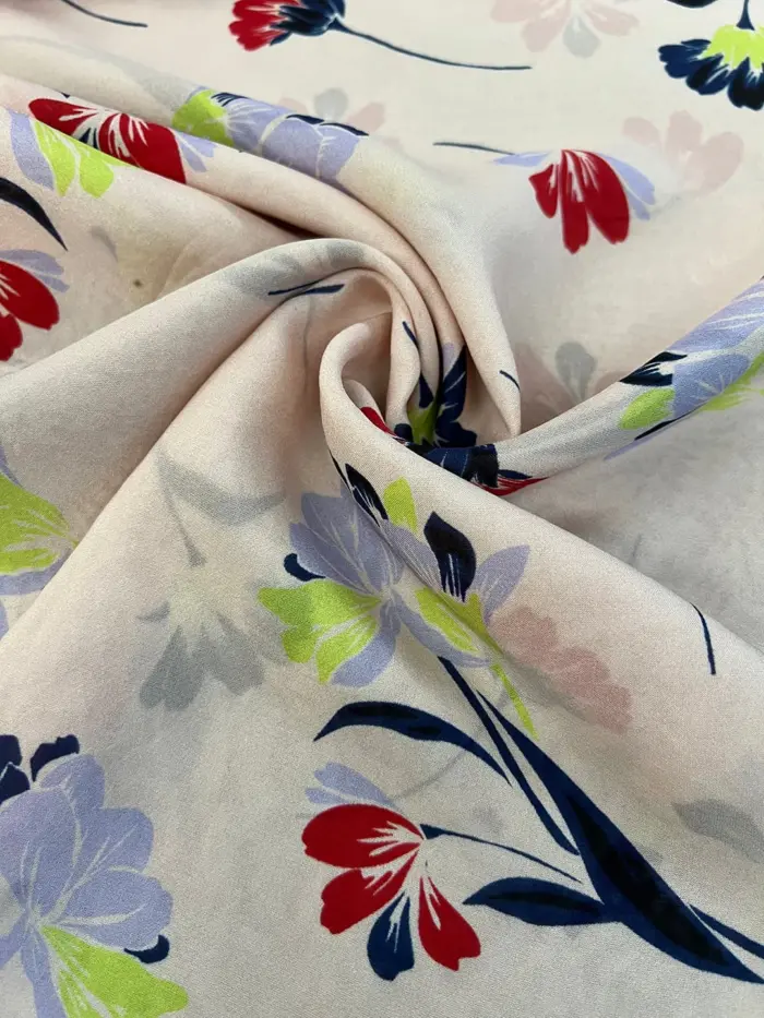 12MM Silk Chiffon Fabric – Daffodil design