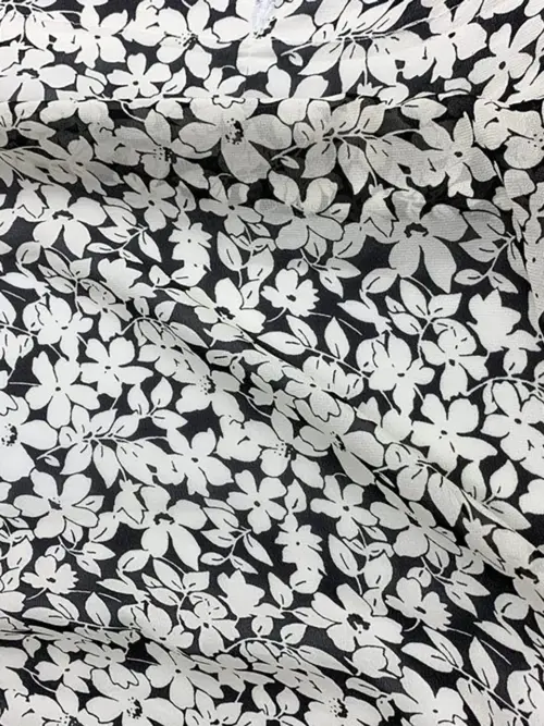 12mm Printed Georgette Satin Pure Silk Fabric. Purchase high-quality Silk Georgette Fabric by the Yard at Vaaritex.top.