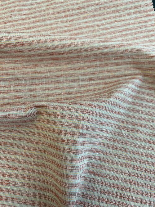 Colored Stripes Hemp Organic Cotton Fabric