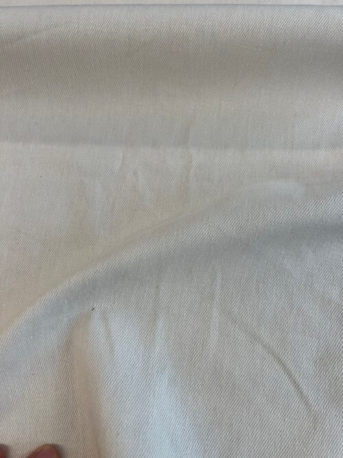 385GSM White Printed Hemp and Organic Cotton Fabric