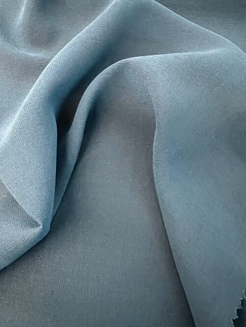 Blue Grass Silk Georgette Fabric 8MM