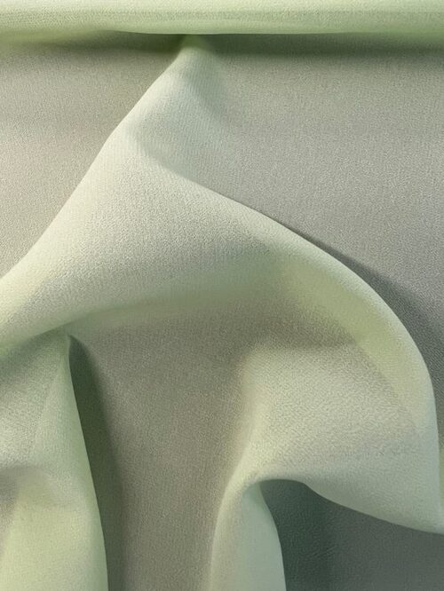 Green Silk Georgette Fabric 8MM