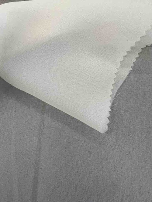 10MM Silk Georgette Fabric White/PFGD