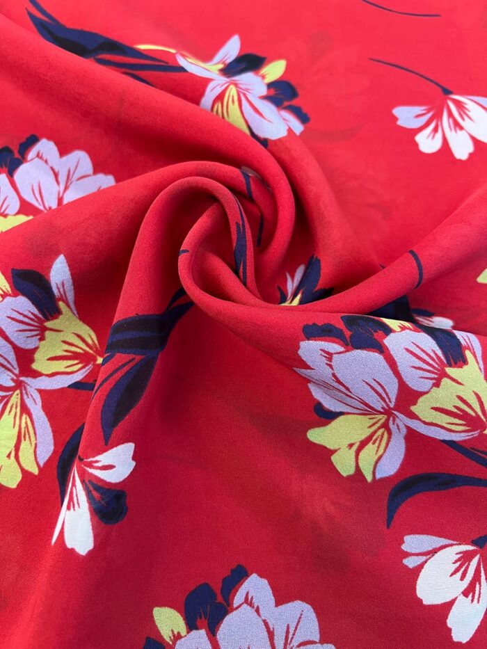 12MM Silk Chiffon Fabric – Tulip design