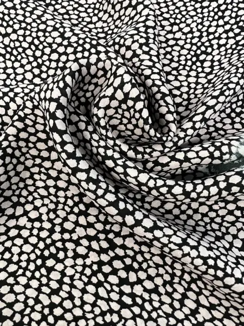 Leopard Skin Print Silk Georgette Fabric 8MM