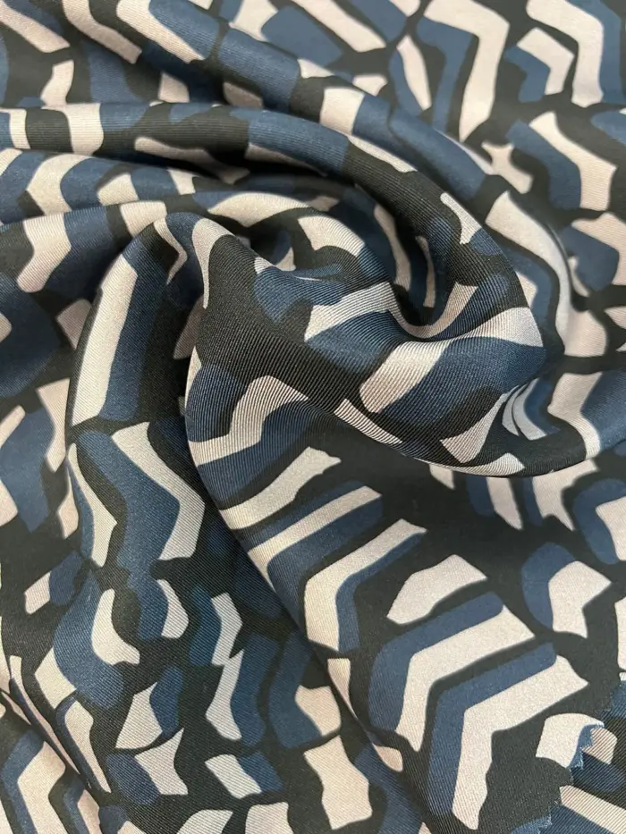 Silk Twill Printed Fabric – Geo