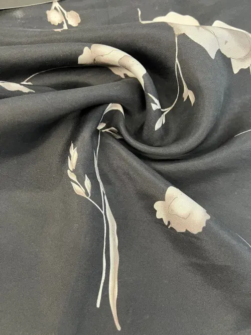 Silk Twill Printed Fabric – Jasmine